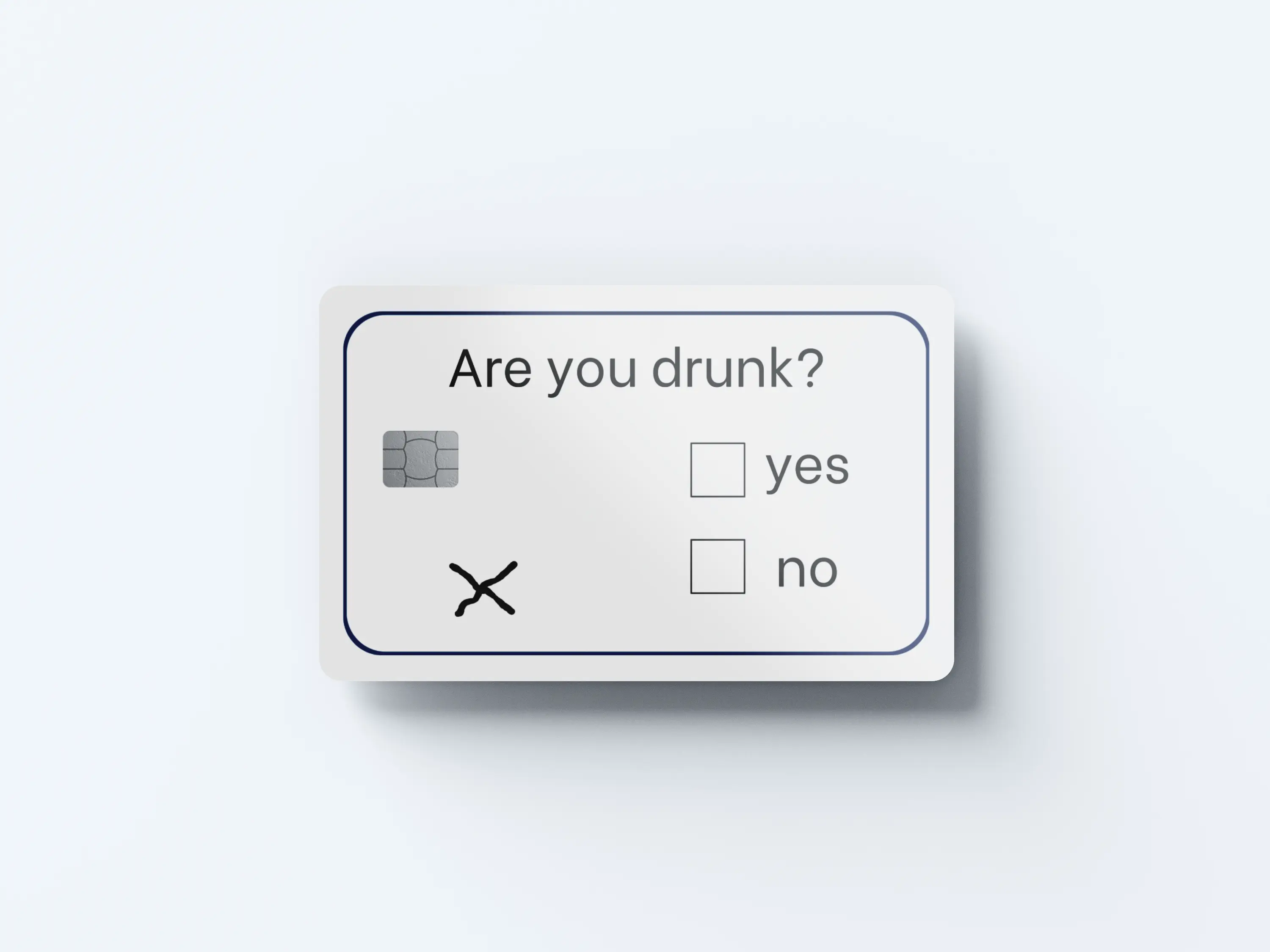 Are You Drunk Credit Card Cover/Skin - Credit/Debit Card Skin