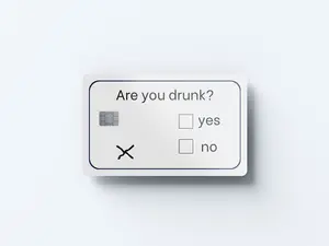 Are You Drunk Credit Card Cover/Skin - Credit/Debit Card Skin