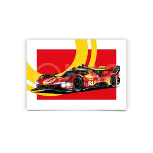 Ferrari 499P Hypercar 2024 Poster