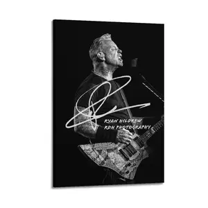 James Hetfield Canvas Painting Oil Painting Wall Art Canvas Poster Decorative Painting Corridor Decoration Home Ornaments Photo