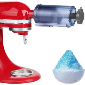 Ice  Attachment for  Stand Mixer- Efficient Shaved Ice Maker, High Production Shave Ice Machines Ice Cream Maker, Essential Mixer  with 8 Molds - By