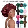 Double Layer Satin Bonnet,Soft and Breathable Hair Care Bonnet,Adjustable Night Sleeping Cap,Bonnets for Sleeping,Heatless for Women,Satin Lined Bonnet