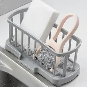 1pc Foldable Dish Rack Kitchen Drainer Tools Bowl Tableware Plate Storage Organizer Holder Portable Folding Kitchen TPR Rack Shelf
