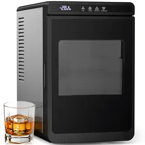 Electactic Clear Ice Cube Maker, 3 pcs in 25 mins, 150 pcs/Day, CrystalFlux Technology, Self-Cleaning, 24H Timer, Enhanced Insulation for Whiskey & Bourbon
