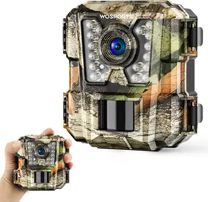 WOSPORTS Mini Trail Camera | 24MP 1080P HD, Motion Activated, IR Night Vision, Waterproof for Wildlife & Hunting