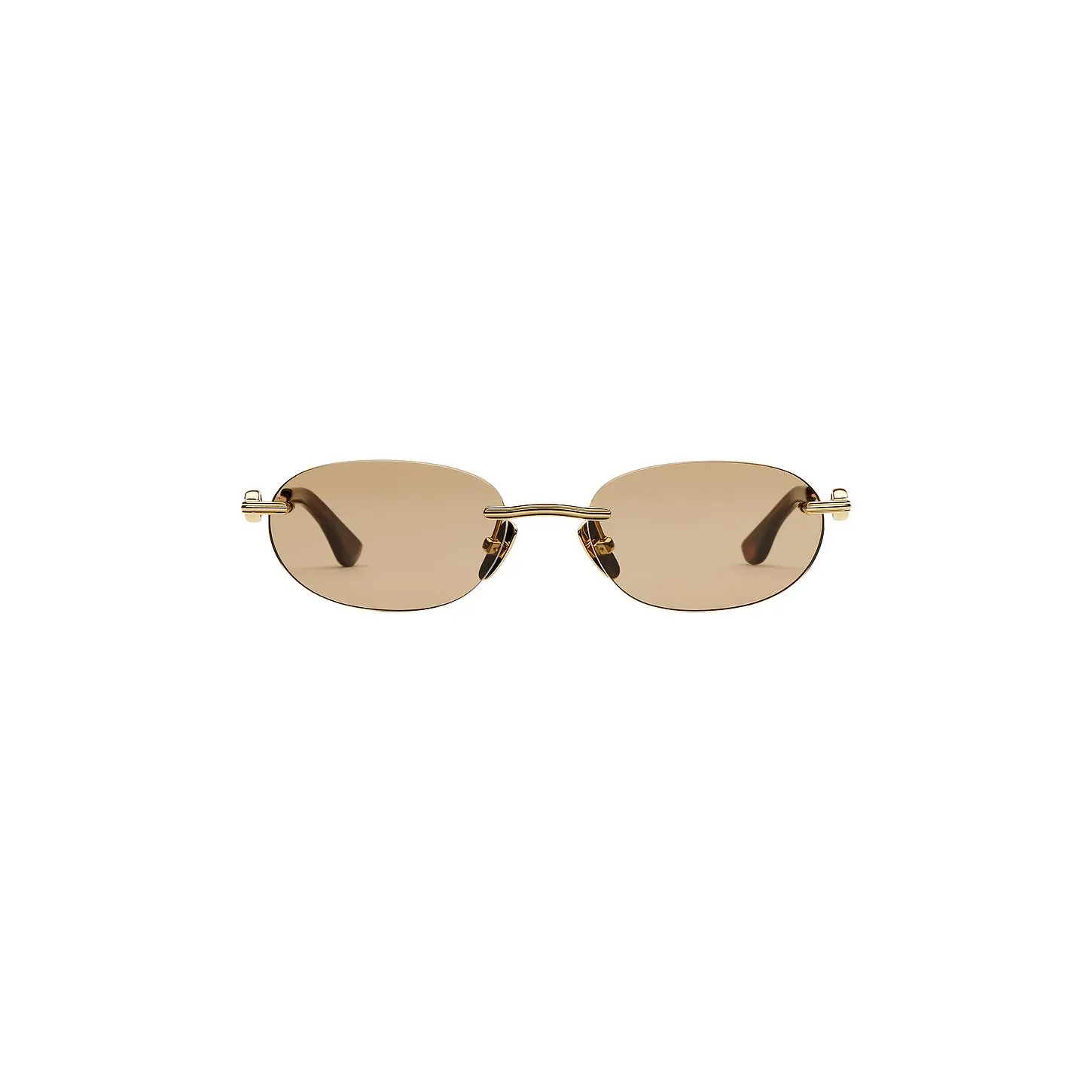 Chimi Cadenza Oval Sunglasses in Brown