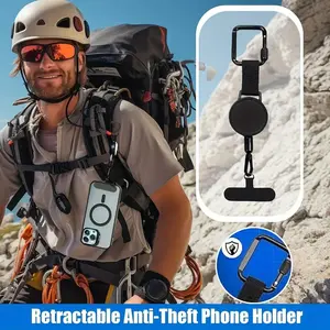 New Anti-Theft Phone Lanyard with Pull Device, Adjustable Length Buckle for Different Size Phones, Lightweight Accessory for Hiking and Outdoor Activities