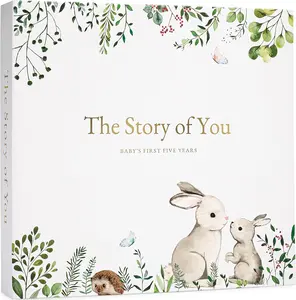 Keepsake Memory Book for Baby Boy or Girl A Milestone Book to Record Events from Birth to Age 5 Timeless First 5 Year Journal Scrapbook