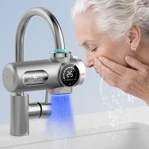 AQUPUVIR UV Faucet Water Filter for Kitchen Sink – NSF Certified Tap Water Purifier, Reduces Chlorine & Heavy Metals, Pressurized Soft Water Flow, Easy Install, Silver, Outdoorfun outdoorfun