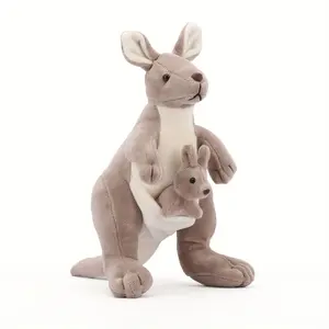 2-in-1 Kangaroo Family Plush Toy, Cute Kangaroo Mom and Mini Kangaroo Stuffed Animal Plush Doll, Australian Kangaroo Plush Doll, Perfect Gift for Halloween, Christmas, Thanksgiving, and Easter weighted rare Cartoon Gorilla Backpack Whale Shark Kawaii
