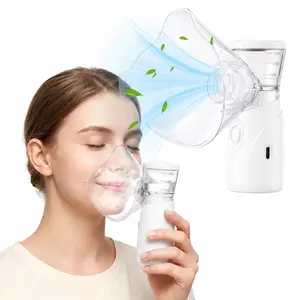 Portable Nebulizer, Handheld Mesh Nebulizer for Adults & Kids, USB Rechargeable Inhalation Therapy Device, Compact & Efficient Breathing Treatment for Home, Travel & On-the-Go Use
