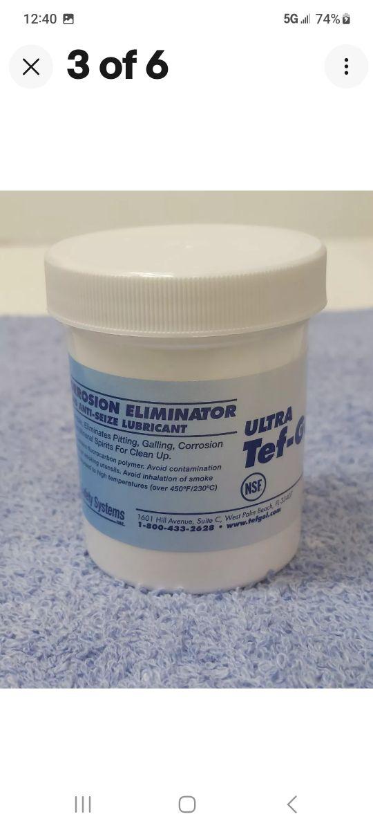 TG-4 Ultra Tef-Gel   Corrosion Eliminator And Anti-Seize Lubrican 4oz Tub
