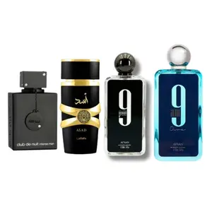 Lattafa-Afnan-Armaff Mega Bundle | CDN Intense, Asad, 9Pm, 9Am Dive Perfumes