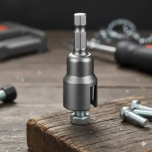 65mm Hex Shank Aviation Socket Set, Power Wing Nut Driver Tool Kit for Home Repair, Auto Maintenance, and Outdoor Work. Durable Multi-Socket Set, Essential Mechanics Tools for Efficient Fastening.