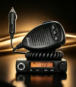 LUITON Mini CB Radio Audio Device, 12-24V Compact Car Transceiver with VOX Function & LCD Display
