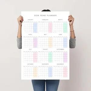 2026 Wall Calendar Poster Minimalist Year Planner