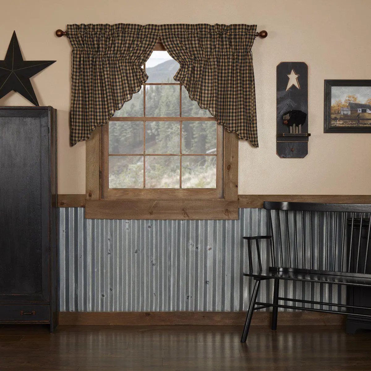 Blackstone Farm Prairie Swag Curtains, Room Decor Curtain, Stylish Window Covers for Household Textile Needs