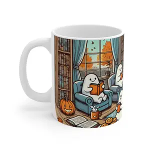 Cozy Fall Ghost Mug, 11oz
