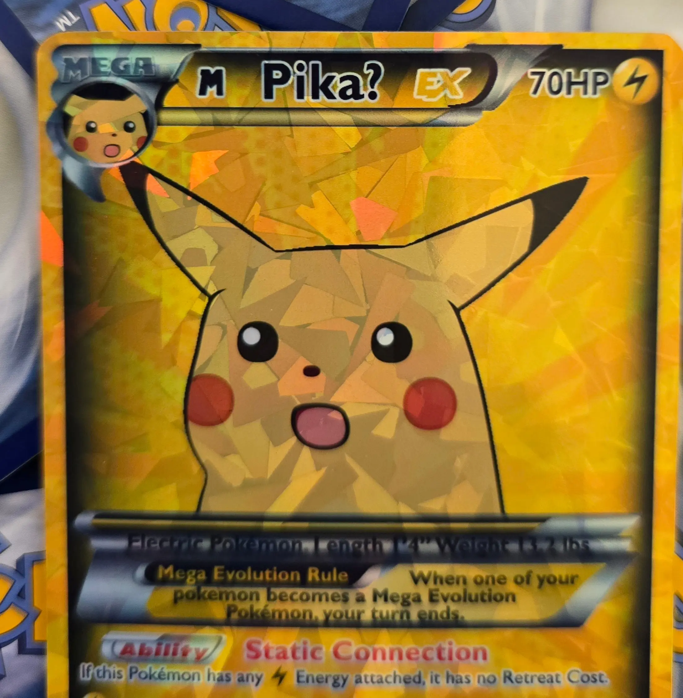 surprised pikachu pokemon card Poliwhirl