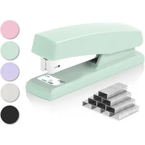 Stapler, Desktop Staplers with 640 Staples, Office Stapler, 25 Sheet Capacity, Green