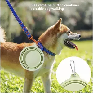 Collapsible Silicone Pet Bowl - Portable Travel Water & Food Bowl for Dogs & Cats, Leak-Proof Outdoor Feeding Dish for Hiking, Camping & On-the-Go, Drinking Water Bowl