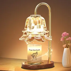 Candle Warmer with Timer, Upgraded Dimmable Candle Heater, Suitable for Jar Candles, Height-Adjustable Candle Lamp, Birthday Gift for Women and Mothers, New Home Decoration Gift