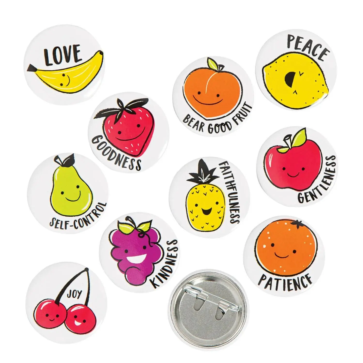 Bulk 48 Pc. Mini Fruit of the Spirit Buttons