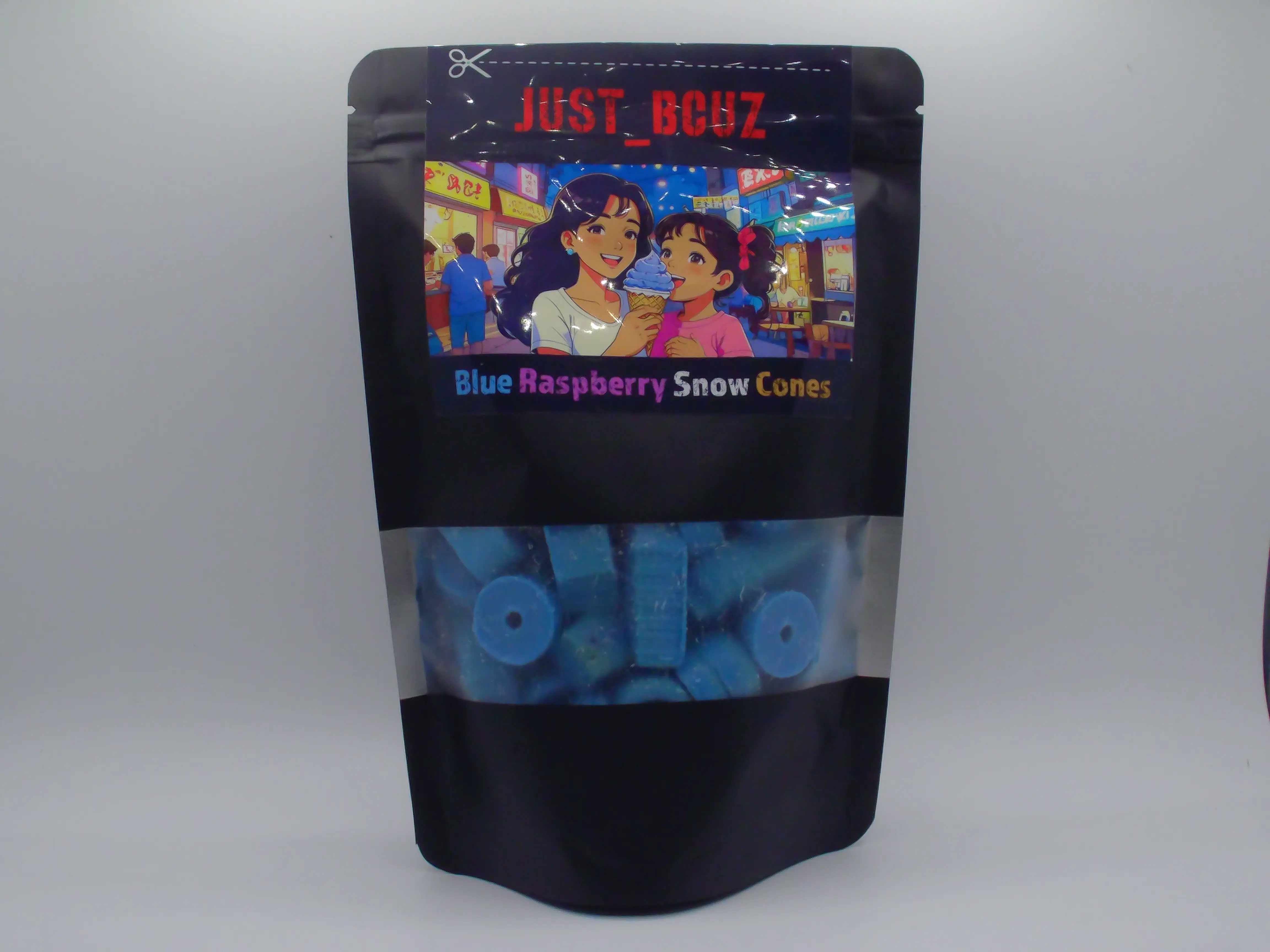 Blue Raspberry Snow Cone Scented 6oz Bag of Fragranced Wax Melt Shapes