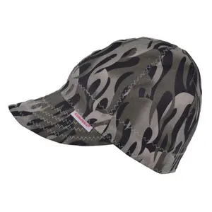 212 MAIN Comeaux Caps 118-2000R-7-1-8-BLK Fitted Shape Soft Brim 7.12 in. Single-Sided Welder Cap - Black