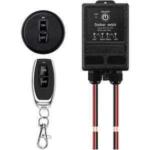 12v Remote Control Relay , DC 12V-72V   328ft Long Range,  ,40A Relay RF Remote Switches for Outdoor Light,