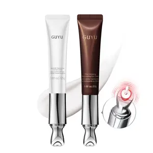 GUYU Day & Night Anti-Aging Ems Eye Cream Duo- PDRN NAD+ HME Caffeine & Collagen Peptide Compound K, Microcurrent Tech for Darkcircles Puffiness Eye Bags Wrinkles Fine Lines, Cellular Rebirth, Hydrating Ginseng Skin Repair #summerwins #dealsforyoudays