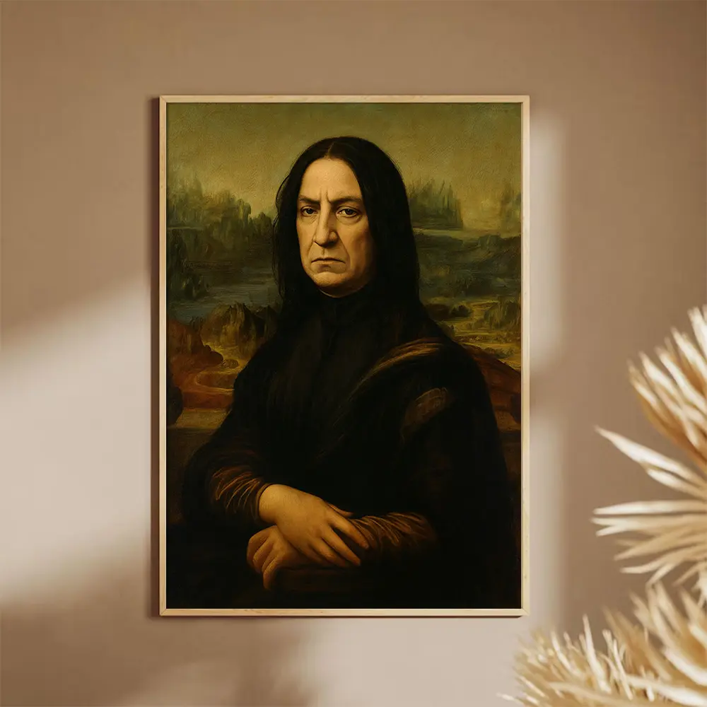 Mona Snape Poster – Dark Wizard Renaissance Art, Funny Vintage Wall Decor