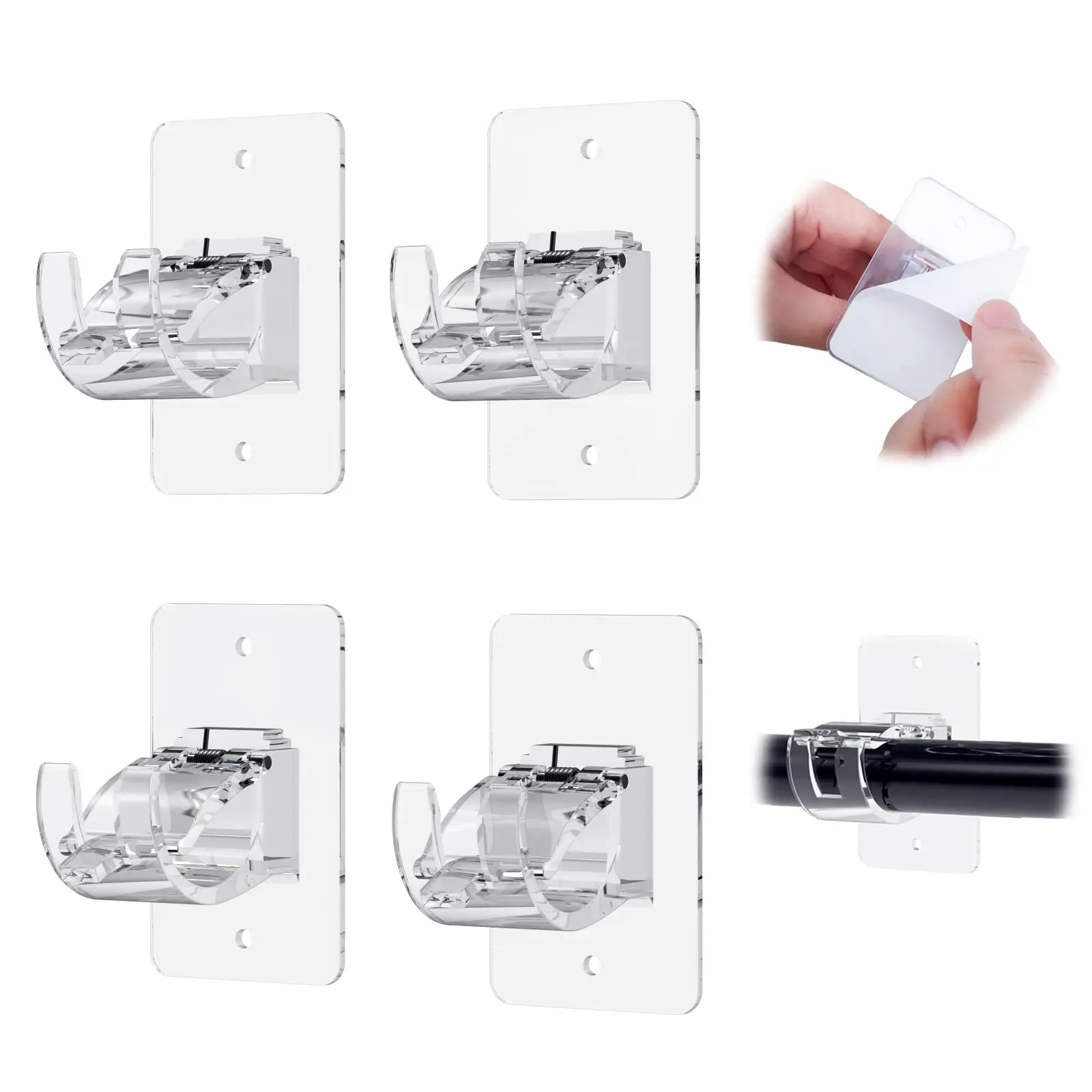 4 Pcs Transparent