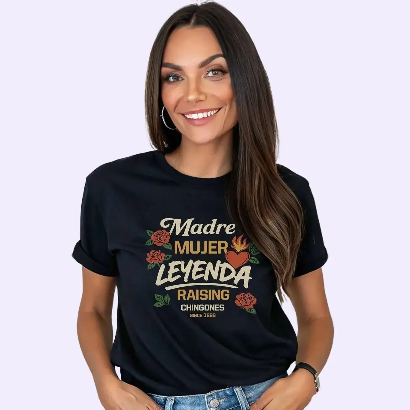 Madre Mujer Leyenda Shirt – Raising Chingones Since [Custom Year] – Latina Mom Shirt, Mother’s Day Gift, Mexican Mom Tee Cotton Top Womenswear