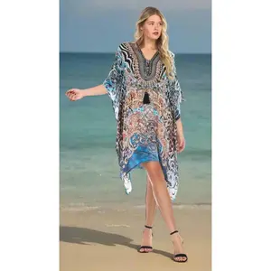 Luxury Silk Caftan Dress/Cover Up