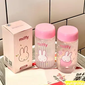 ​​Miffy Tritan Portable Cup Cartoon Bunny Summer Clear Travel Mug with Kawaii Design Water Bottle for Women Teens Perfect Gift​