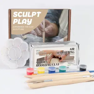 Clay Sculpting Tool Set for Beginners, Air Drying Modeling Clay Kit, Perfect DIY Gift for Art and Craft Lovers, Clay Art Items