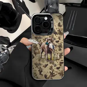 Camo Dog Pattern Shockproof Phone Case for iPhone 7 8 X XR 11 12 13 14 15 16 17 Pro Max Plus Air Protecitved Cover Affordable Camouflage Sitka Anti-Fall