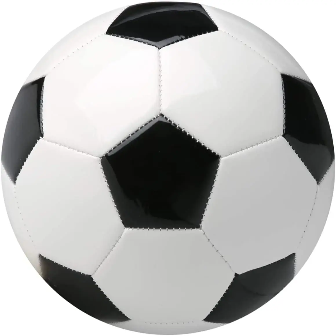 Soccer Ball Size 2,3,4,5 with Pump  Classic White Black Thicker PU Tight Weaved Suitable for Youth Boy League  Trainning Practice or