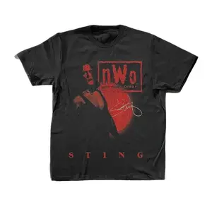 90'S STING NWO BLACK GRPAHIC T-SHIRT, Graphic tees, Streetwear, Men gifts, Short sleeve, cotton, Top, Menswear