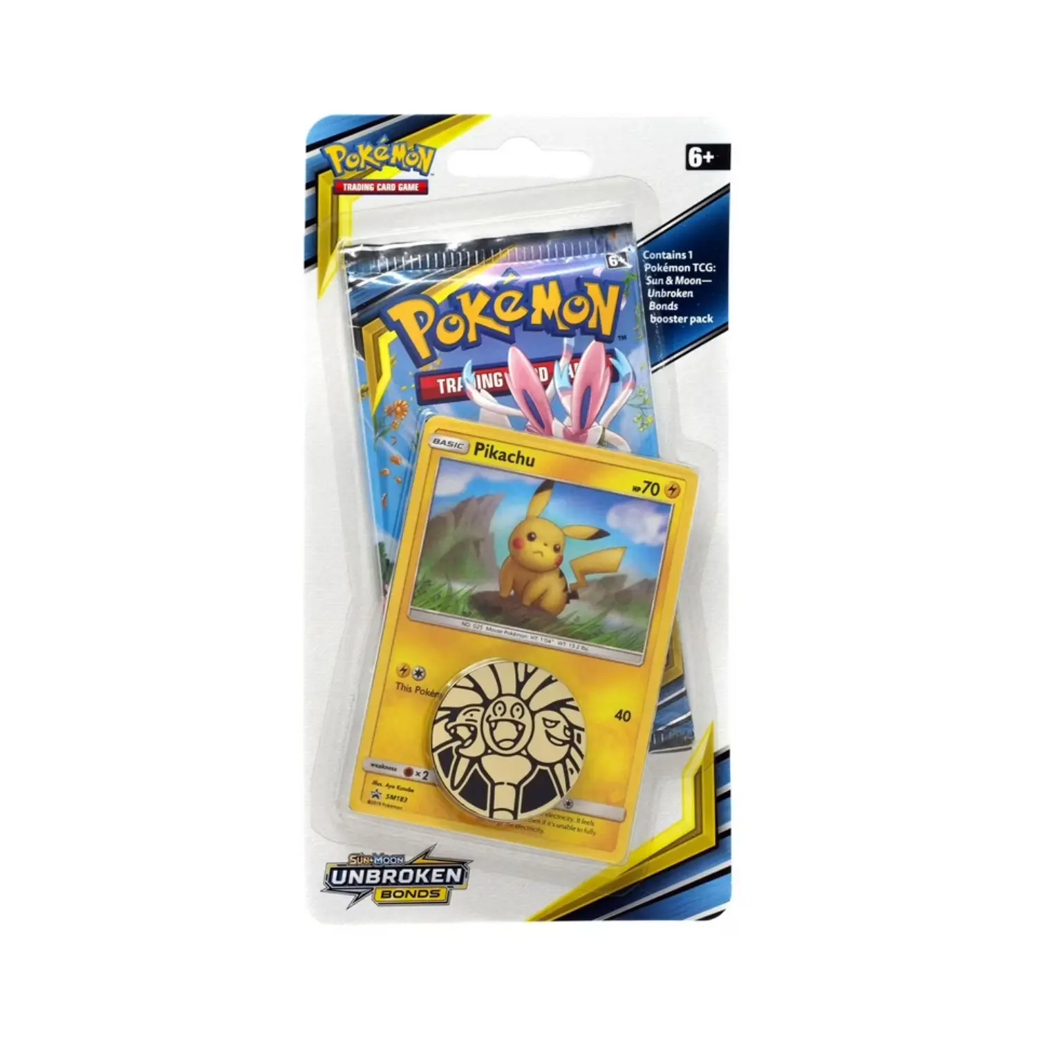 unbroken bonds pokemon booster box Pokémon TCG: Sun & Moon: Unbroken Bonds Booster Pack: 3 Pack main image 1