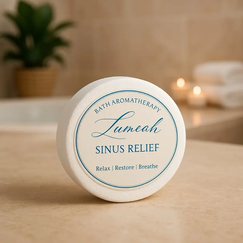 Sinus Relief Shower Steamers | LUMEAH Bath Aromatherapy 6-Pack | Handmade Essential Oil Spa Shower Bombs for Relaxation & Sinus Relief