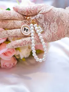 Elegant Pearl Keychain Wristlet