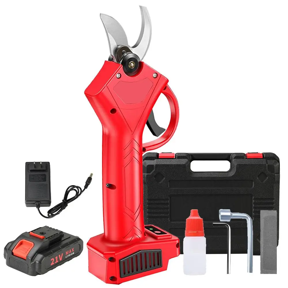 Electric Pruning Shears Set, Portable Cordless Pruning Tools, Professional Cutting Branches Pruner for Gardening Tree Pruning