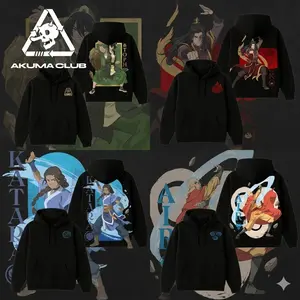 [Collection] Avatar Team Adult Avatar Aang Zuko Toph Katara The Last Airbender Hero Double Printed Oversize T-Shirt Sweater Hoodie Heavyweight Tee TV Show Graphic Cotton Top Gift for Comic Lovers, Movie Fans