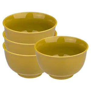 MONAZONE 34oz Cereal Bowl Set Of 4, Ceramic Soup Bowls 6.25 Inch For Fruit, Ramen, Rice, Dessert, Dishwasher&Microwave Safe