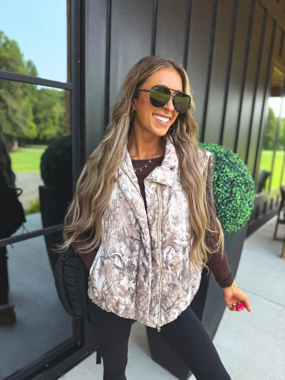 BIRDIE Dark Camo Puffer Vest