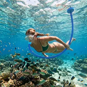 Diving Snorkel  Adult Beginner Double-Tube Snorkel Dual-Head Diving Mouthpiece with Long Hose Anti-Choke Fresh Air Lightweight Shallow Water Snorkeling Gear