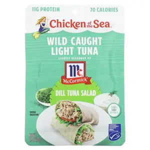 Chicken of the Sea Wild Caught Light Tuna, Dill Tuna Salad, 2.5 oz (70 g)