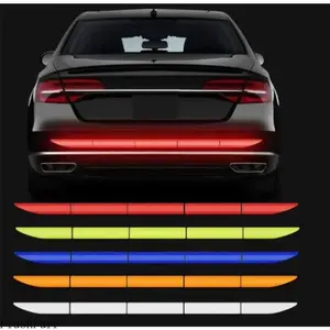 3-pack of reflective car stickers, safety tape, anti-collision warning reflective stickers, car trunk reflective accessories